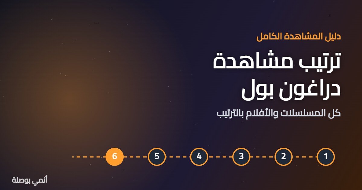 ترتيب مشاهدة دراغون بول: كل المسلسلات والأفلام بالترتيب 1 ترتيب مشاهدة دراغون بول: كل المسلسلات والأفلام بالترتيب