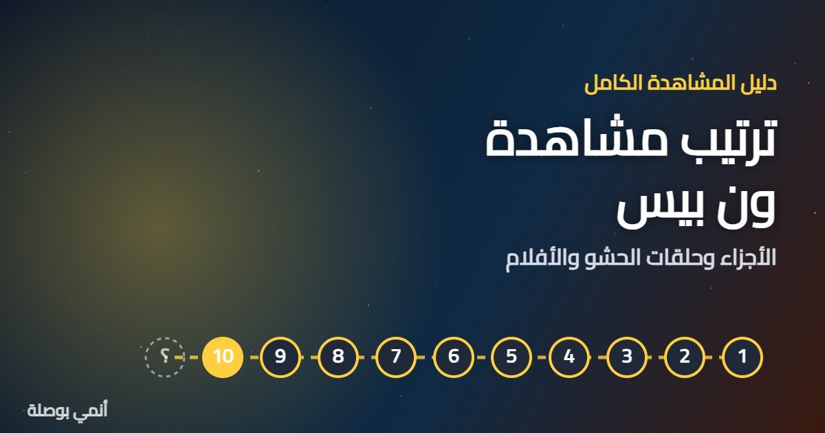ترتيب مشاهدة ون بيس: الأجزاء وحلقات الحشو والأفلام